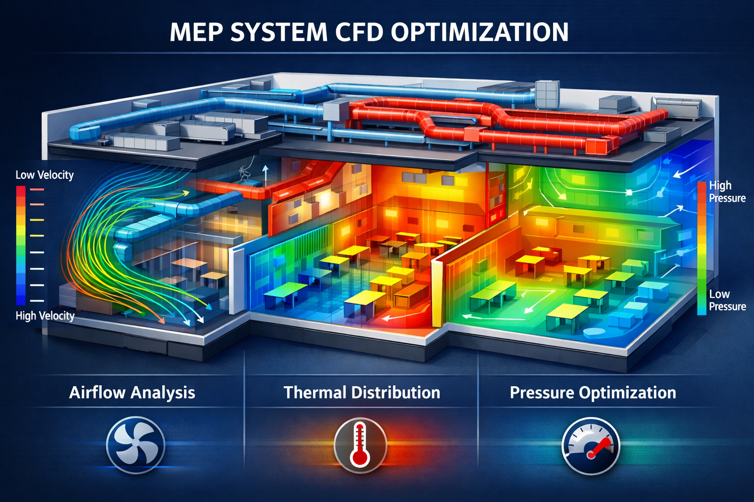 HVAC airflow simulation Dubai