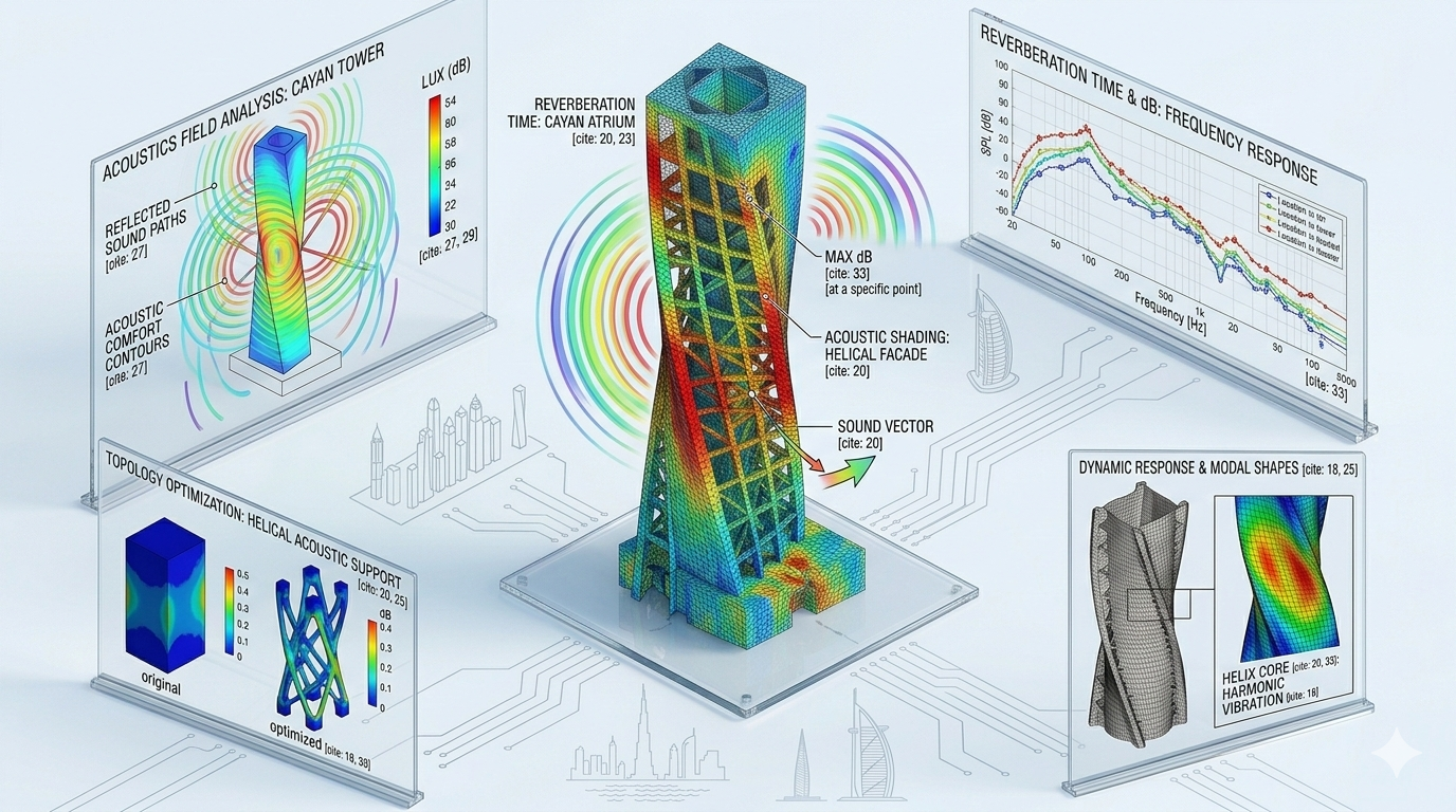 Acoustic simulation sound wave analysis in Dubai UAE